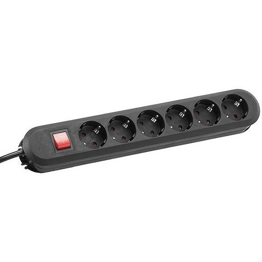 Bachmann - Mehrfachsteckdose Tischsteckdose 6f. 381.151K 3,00m sw