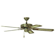 DeKo - Umluftventilator Deckenventilator BC 847 Paloma Plus altmessing/Eiche