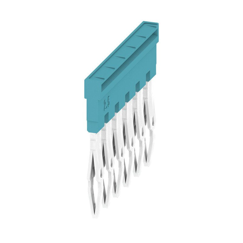 Weidmüller - Querverbinder/Brücker für Reihenklemme Querverbinder ZQV 2.5N/6 BL gesteckt − 20 Stück