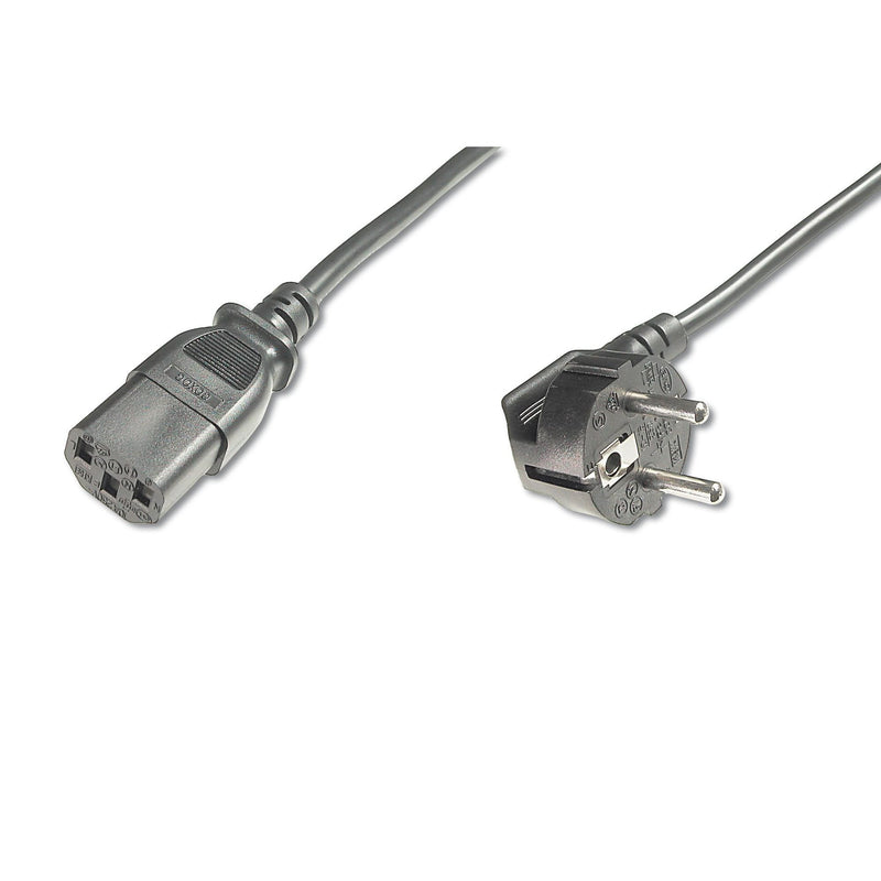 DIGITUS - Netzanschlussleitung Netzanschlusskabel AK-440100-018-S CEE7/7(Typ-F)90°gew