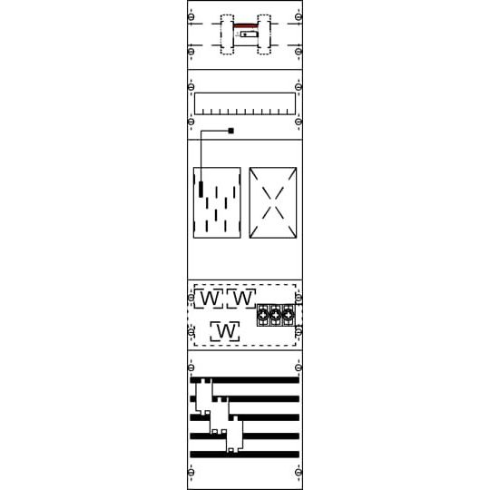 Striebel&John - Zählerfeld Mess- u. Wandlerfeld KA4609 kpl. BH3