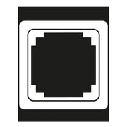 Jung - Abdeckrahmen Rahmen 1-fach lgr CDP 581 LG waage/senkrecht