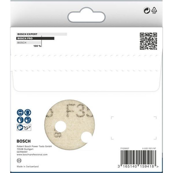 Bosch - Schleifpapier/Schleifvlies PRO F355 Schleifblatt, 125 2608605123 mm, G1200, 5-tlg