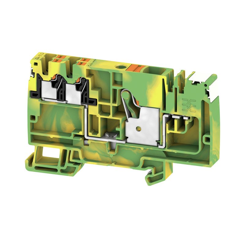 Weidmüller - Durchgangs-Reihenklemme Klemme AAP1210/4X2.5PE-LIDL PUSH IN, 10 mm² − 20 Stück
