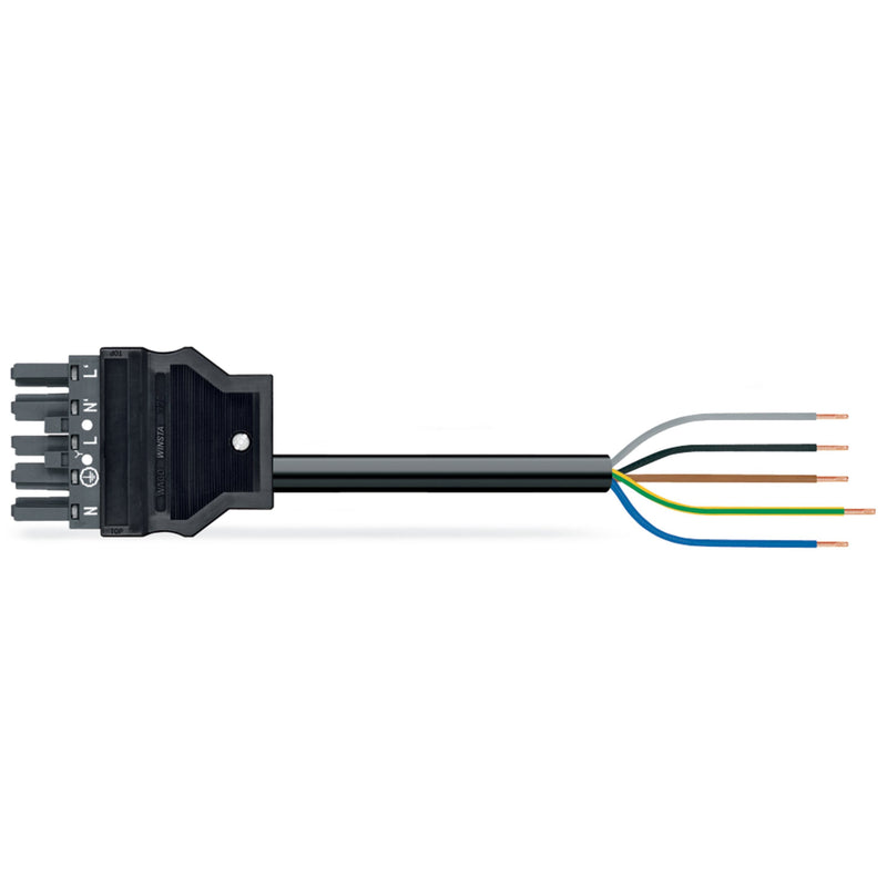 WAGO - Konfektionierte Leitung für steckbare Gebäudeinstallation konfekt. Anschlussleitung 771-8985/116-603 Eca,Buchse