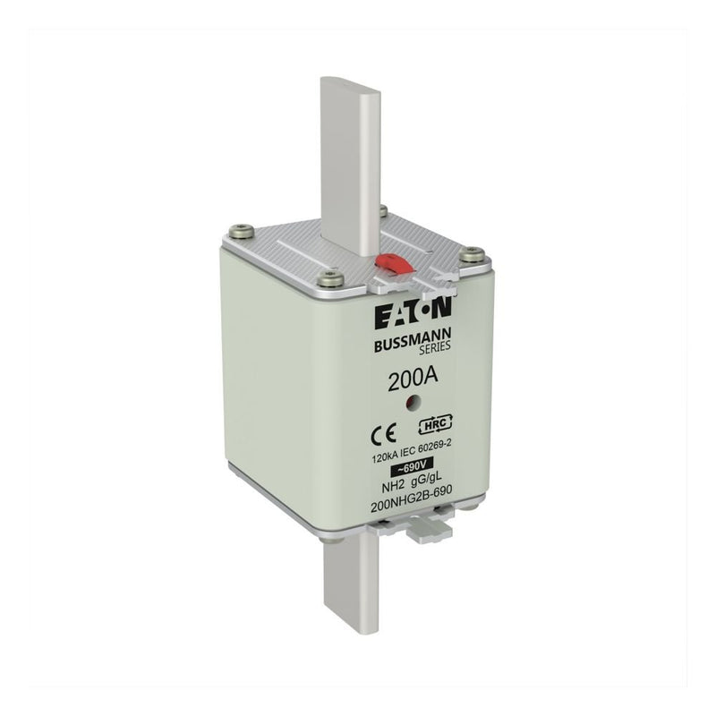 Eaton - Messersicherung Sicherungseinsatz Nieders. 200NHG2B-690 200A AC 690V 120kA − 3 Stück