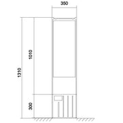 GSAB Elektrotechnik - Gehäuse/Schaltschrank (leer) Verteilersäule 35S1700M-Aufbau 1710x350x282mm