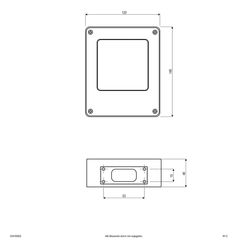 EVN Lichttechnik - Decken-/Wandleuchte P-LED Wandanbauleuchte C54150502 dgr 230V 5W 3000K IP54