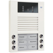TCS Tür Control - Türstation für Türkommunikation Video color Außenstation AVE14063-0018 6Tast 2reih.AP ws