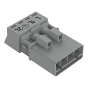 WAGO - Steckverbinder für steckbare Gebäudeinstallation Stecker 4-polig 890-254/064-000 grau − 50 Stück