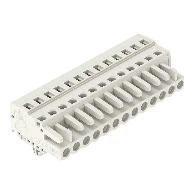 WAGO - Kabelsteckverbinder für Leiterplattensteckverbinder 1-Leiter-Federleiste 721-113/008-000 CAGECLAMP 2,5mm²,lgr − 25 Stück