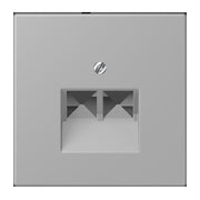 Jung - Einsatz/Abdeckung für Kommunikationstechnik Abdeckung für IAE/UAE LC 969-2 UA 204 gris moyen