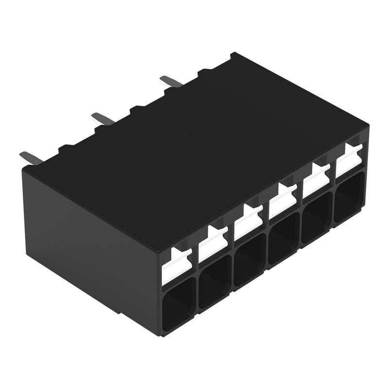 WAGO - Leiterplattenklemme THR-Leiterplattenklemme 20861126300000997607 Drücker,1,5mm²,sw − 940 Stück