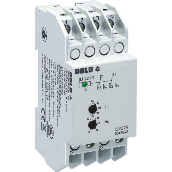 Dold&Söhne - Unterspannung-Überwachungsrelais für Reiheneinbau Unterspannungsrelais IL9079.12/002 3AC230-400V,55-1,05