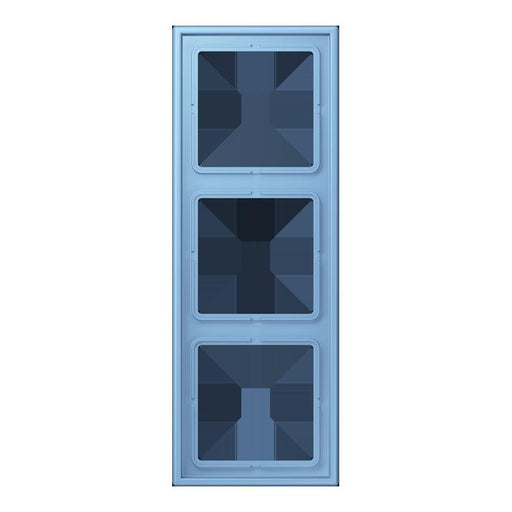 Jung - Abdeckrahmen Rahmen 3-fach LC 983 256 bleu ceruleen 59