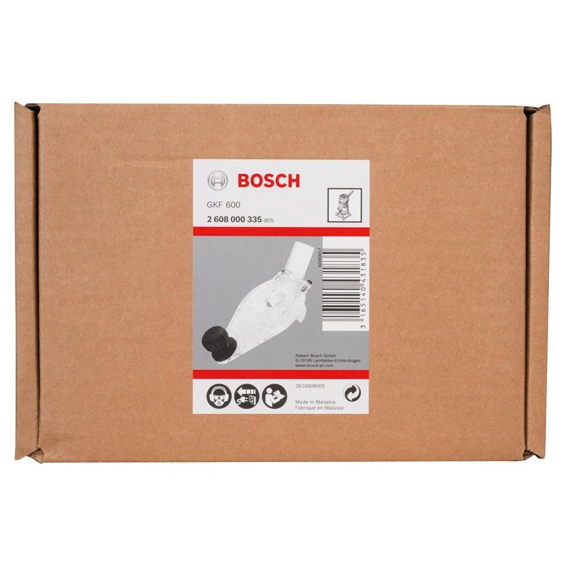Bosch - Systemzubehör für Schleifen/Polieren (Akku/elektrisch/Druckluft) Grundplatte mit Handgriff 2608000335 und Absaugstutzen