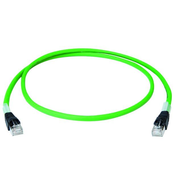 Telegärtner - Patchkabel Kupfer Patchk.S/FTP Cat.6A 100017320 gn 2,0m PUR STX UL