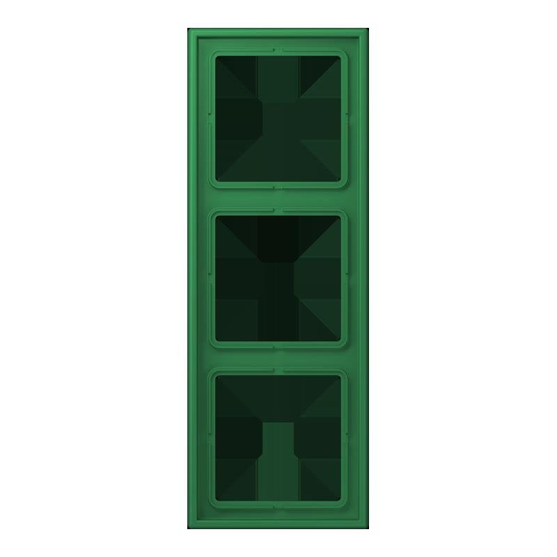 Jung - Abdeckrahmen Rahmen 3-fach LC 983 219 vert fonce