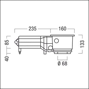 Zumtobel Group - Mechanisches Zubehör/Ersatzteile für Leuchten Betoneingießgehäuse MICROS2R68 #22171584