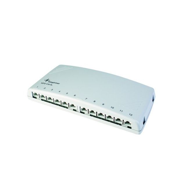 Telegärtner - Patchpanel Kupfer Mini-Verteiler Cat6A 100006997 MPD12-HS K apws