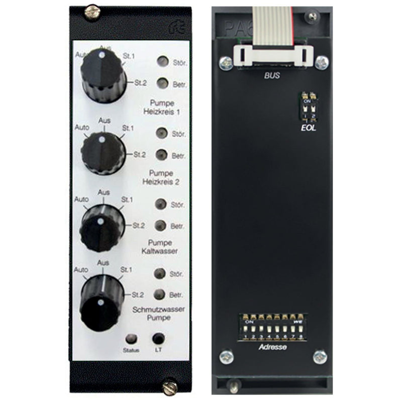 WAGO - Bussystem-Mehrfach Bediengerät RBT20-Ausgangsmodul 2852-7511 4 Schalter 8 LEDs
