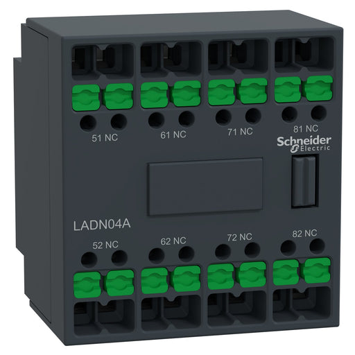 Schneider Electric - Hilfsschalterblock Tesys Deca Hiko 4Ö Snapin LADN04A