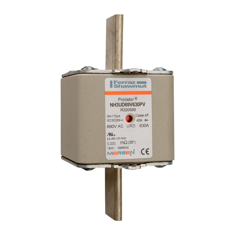 Mersen - Messersicherung Sicherungseinsatz NH aR NH3UD69V630PV Gr.3 630A sfü KM