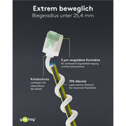 Goobay - Patchkabel Kupfer Patchkabel U/FTP Cat8.1 74358 Ultraflexibel,slim,w
