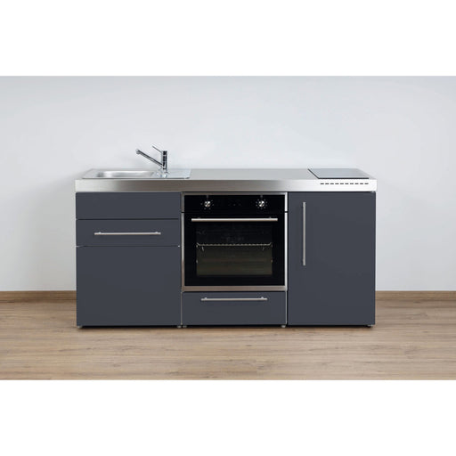 Stengel - Mini-Küche Miniküche Premiumline MPBSG170BOIKFreBliS Schiefergrau