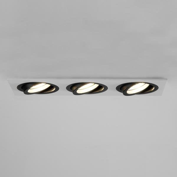 Brumberg Leuchten - Downlight/Strahler/Flutlicht Einbaumodul rechteckig 45026550 3-fach