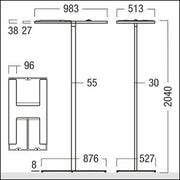Zumtobel Group - Stehleuchte LED-Stehleuchte ARTELEASUP #42190022 940, weiß