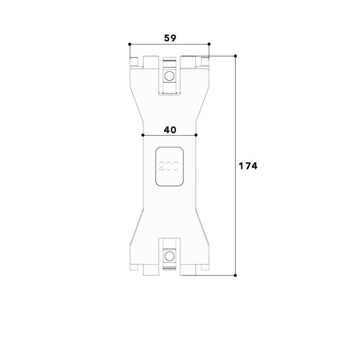 GGK - Kabelhalteklammer für Leitungsführungskanal Kabelhalteklammer 200 KHK 200 f.Insta.kanal-System − 2 Stück
