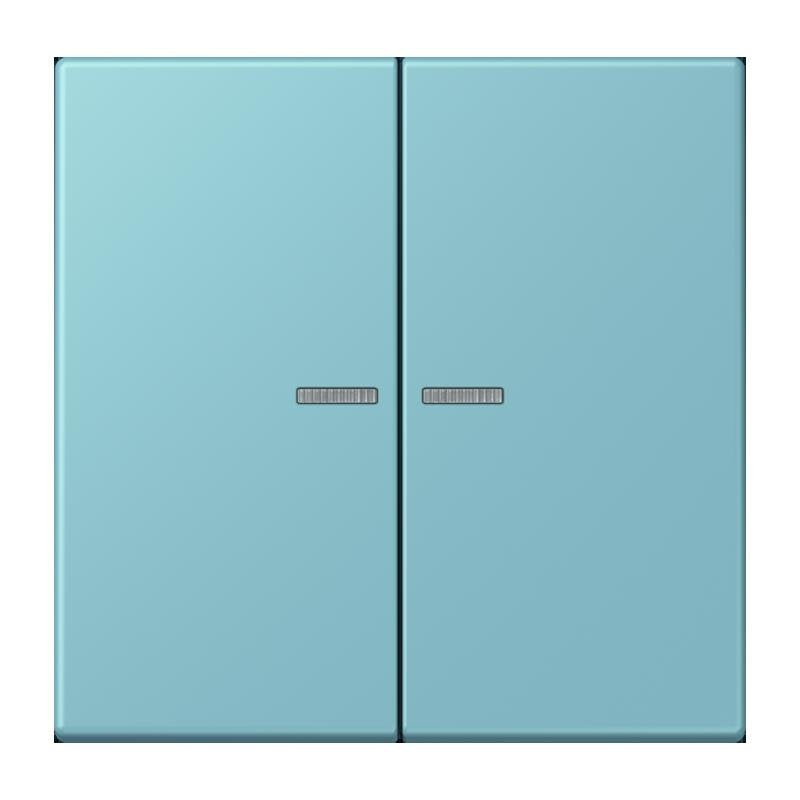 Jung - Abdeckung/Bedienelement für Installationsschalterprogramme Wippe mit Lichtleiter LC 102 KO5 213 ceruleen moyen