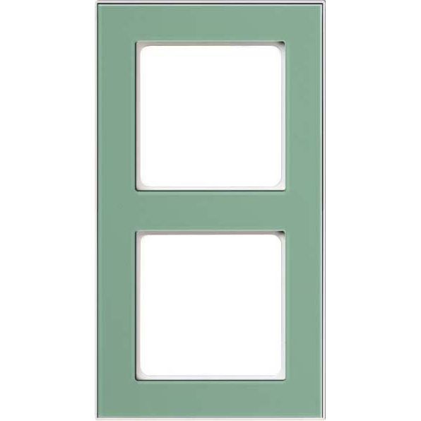 Peha - Abdeckrahmen Rahmen 2-fach D 20.672.243.022 Glaseffekt jade-rws