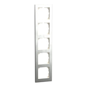 Merten - Abdeckrahmen Decor-Rahmen 5-fach MEG4050-3646 Edelstahl/aluminium