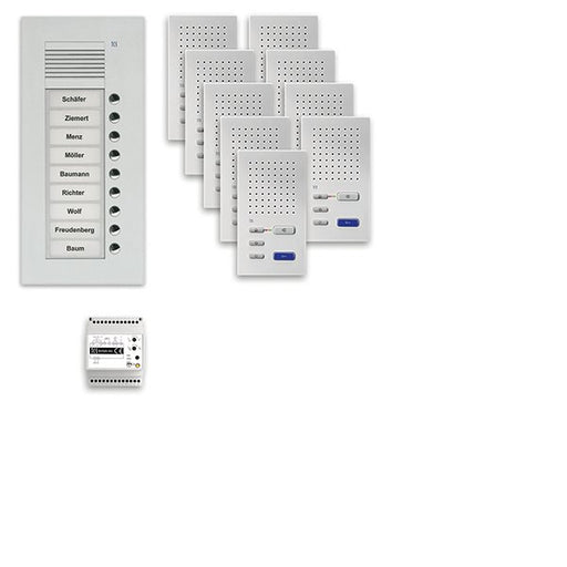 TCS Tür Control - Türsprech-Set Audio Außenstation Pack 9 PPUF09-EN/02 PUK9 Tasten UP
