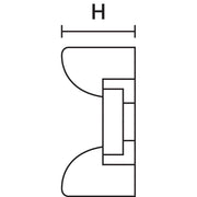 HellermannTyton - Befestigungssockel und -element für Kabelbinder Befestigungssockel KR8G5-N66-NA − 100 Stück