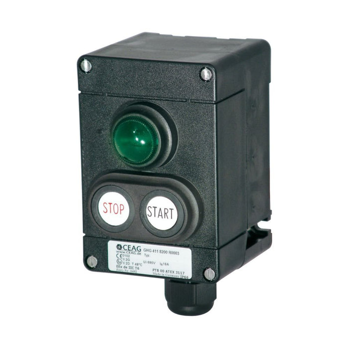 Ceag Sicherheitst. - Befehls- und Meldegeräte-Kombination im Gehäuse Taster GHG 411 8200 R0003  − 1 Stück
