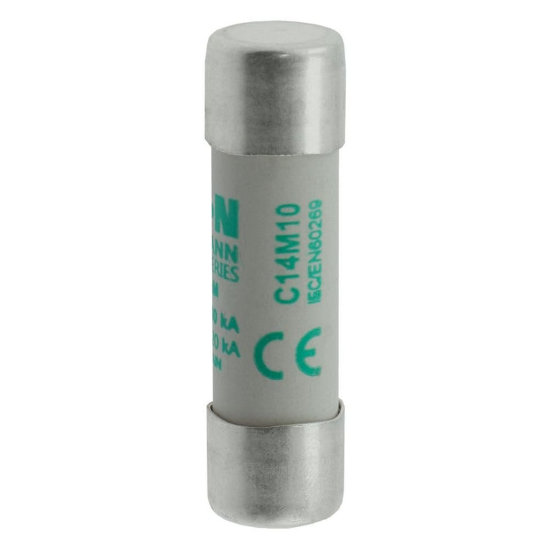 Eaton - Zylindrische Sicherung Sicherungseinsatz Nieders. SICHERUNG #C14M10 10A AC 690V 80kA − 10 Stück