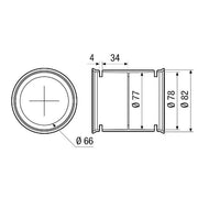 Maico - Zubehör/Ersatzteile für Ventilatoren Verbindungsmuffe MA-M75 DN75