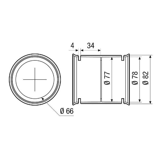 Maico - Zubehör/Ersatzteile für Ventilatoren Verbindungsmuffe MA-M75 DN75
