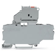 WAGO - Sicherungs-Reihenklemme 3-Leiter-Sicherungsklemme 2002-1711/1000-867 2,5mm² gr, Si.halter − 50 Stück