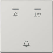 Jung - Abdeckung/Bedienelement für Installationsschalterprogramme Hotelwippe Außenstelle LS CU KO5 M LG Nicht stören+Klingel