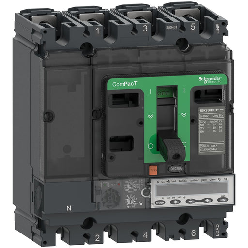 Schneider Electric - Leistungsschalter für Motorschutz Kompaktleistungsschalter C10R36M080 ComPacT NSX100R mit