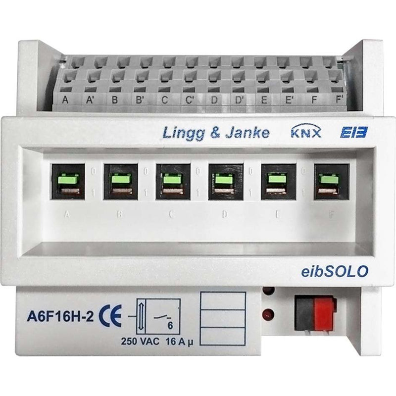 Lingg&Janke - Bussystem-Schaltaktor Schaltaktor 6-fach A6F16H-2 16A 250V 6TE