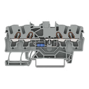 WAGO - Bauelement-Reihenklemme Bauelementklemme,4 Leiter 2002-1411/1000-523 Widerstand 1K8,grau − 100 Stück