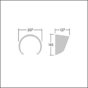 Thorn - Lichttechnisches Zubehör/Ersatzteile für Leuchten Blende CONT3 12L VISOR BK
