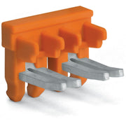 WAGO - Querverbinder/Brücker für Reihenklemme Kurzschlussbrücker 2007-8442 isoliert 2-f. orange − 10 Stück
