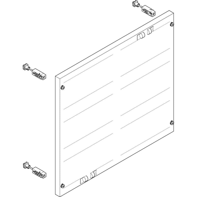 ABN - Verteilerfeld für Installationsverteiler ESPRO-Modul MF2370 flach BxH:500x450mm