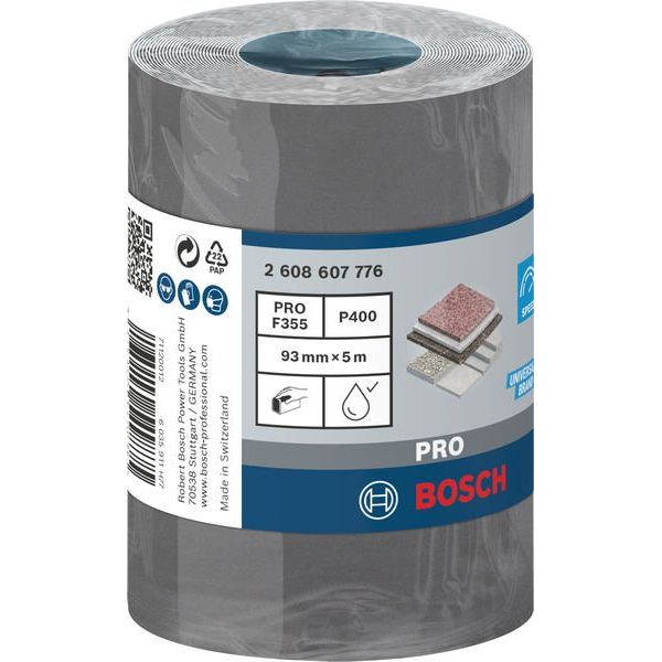 Bosch - Schleifpapier/Schleifvlies PRO C355 Schleifrolle, 2608607776 93 mm, 5 m, G400